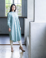 STRIPE LONG SHIRT DRESS