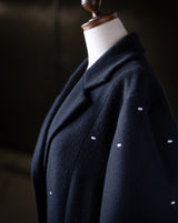 Dot Stitch Wool Long Coat