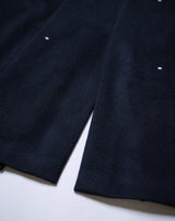 Dot Stitch Wool Long Coat